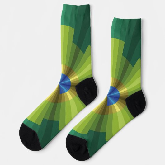 PfauenIllusion Socken (Linkes Detail)