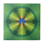 Pfauenillusion Tile Fliese (Vorderseite)