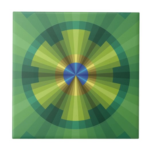 Pfauenillusion Tile Fliese (Vorderseite)