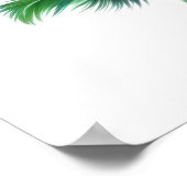 Pfauenillustration Poster (Ecke)