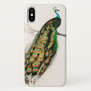 Pfauenillustration Vintage-Kunstposterdruck Case-Mate iPhone Hülle