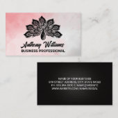 PfauenIllustration | Wasserfarbe Visitenkarte (Vorne/Hinten)