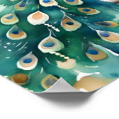 Pfauenjasmin Indisches Begrüßungszeichen Poster (Ecke)