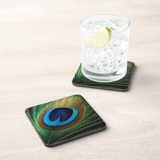 Pfauenjuwel Getränkeuntersetzer (Rechte Seite)