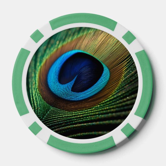 Pfauenjuwel Pokerchips (Rückseite)