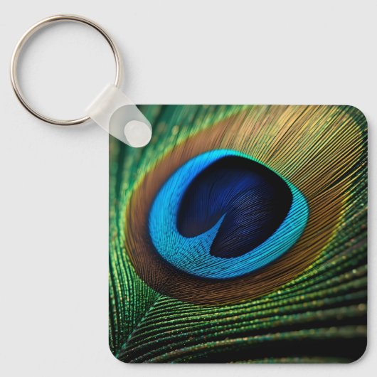 Pfauenjuwel Schlüsselanhänger (Vorderseite)