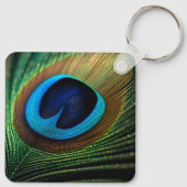 Pfauenjuwel Schlüsselanhänger (Rückseite)