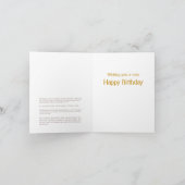 PfauenkachelGeburtskarte Karte (Innenseite)