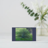 Pfauenkarten Visitenkarte (Stehend Vorderseite)