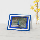 PfauenkGrüße-Karte Karte (Gelbe Blume)