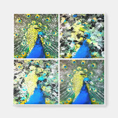 Pfauenkunst Magnet (Vorne)