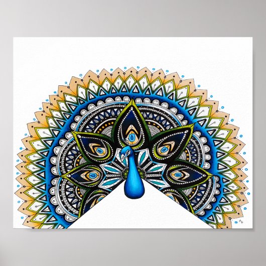 Pfauenkunst Poster (Vorne)