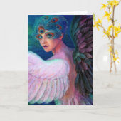 Pfauenlady's Wings of Duality Karte (Gelbe Blume)