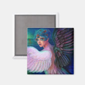Pfauenlady's Wings of Duality Magnet (Vorderseite/Rückseite)