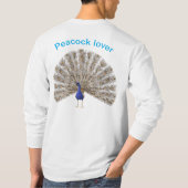 Pfauenliebhaber T-Shirt (Rückseite)
