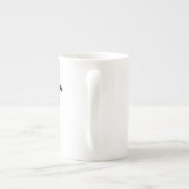 Pfauenlila Rosen Porzellantasse (Rückseite)