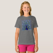 Pfauenmädchen T-Shirt (Vorne ganz)