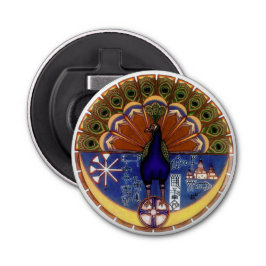 Pfauenmagnet Flaschenöffner