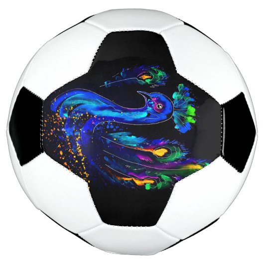 Pfauenmalerei Fußball (Gedreht)