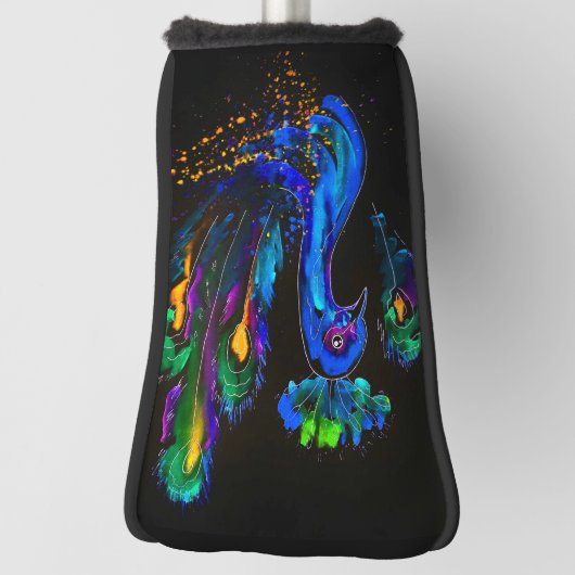 Pfauenmalerei Golf Headcover (Rotieren 90)