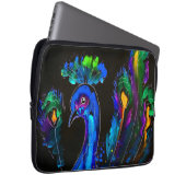 Pfauenmalerei Laptopschutzhülle (Vorne Rechts)