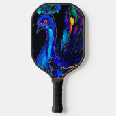 Pfauenmalerei Pickleball Schläger (Rückseite)