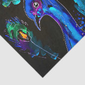 Pfauenmalerei Seidenpapier (Ausschnitt)