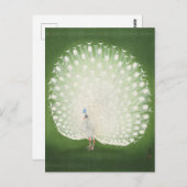 Pfauenmalerei von Ohara Koson Postcard Postkarte (Vorne/Hinten)