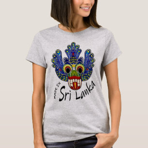 Pfauenmaske Sri Lanka T-Shirt