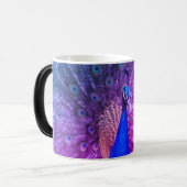 Pfauenmorphing-Tasse Verwandlungstasse (Vorderseite Links)