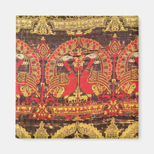 Pfauenmotiv und kufic inscription magnet