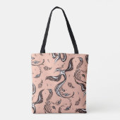 Pfauenmuster Artistic Bird Toop Bag Tasche (Rückseite)
