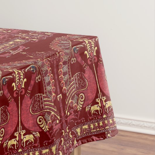 Pfauenmuster aus dem mittelalterlichen 12. Jahrhun Tischdecke (Beispiel)