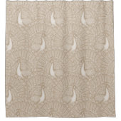 Pfauenmuster Duschvorhang (Vorderseite)