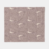 Pfauenmuster Fleecedecke (Vorderseite (Horizontal))