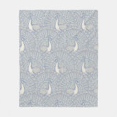 Pfauenmuster Fleecedecke (Vorderseite)