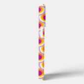 Pfauenmuster, gelb, rosa Case-Mate iPhone hülle (Rückseite / Rechts)