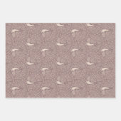 Pfauenmuster Geschenkpapier Set (Vorderseite)