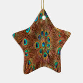 Pfauenmuster Hintergrund Keramikornament (Rechts)