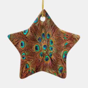 Pfauenmuster Hintergrund Keramikornament