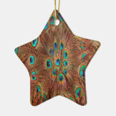 Pfauenmuster Hintergrund Keramikornament (Links)