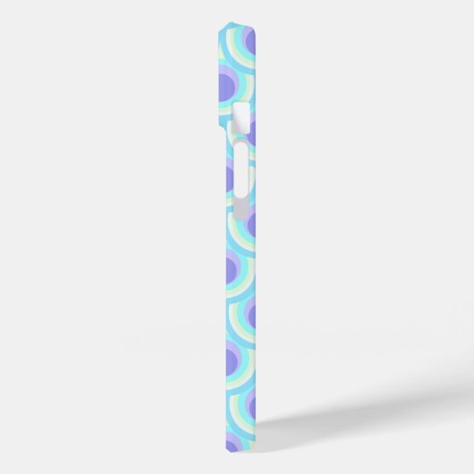 Pfauenmuster lila blauer Name Case-Mate iPhone Hülle (Rückseite / Links)