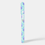 Pfauenmuster lila blauer Name Case-Mate iPhone Hülle (Rückseite / Links)