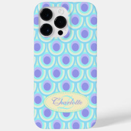 Pfauenmuster lila blauer Name Case-Mate iPhone 14 Pro Max Hülle