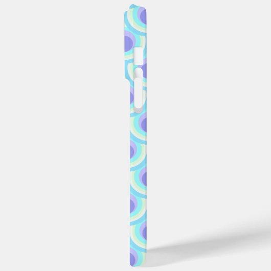 Pfauenmuster lila blauer Name Case-Mate iPhone Hülle (Rückseite / Links)