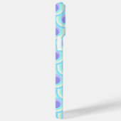 Pfauenmuster lila blauer Name Case-Mate iPhone Hülle (Rückseite / Rechts)