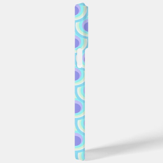 Pfauenmuster lila blauer Name Case-Mate iPhone Hülle (Rückseite / Rechts)