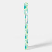 Pfauenmuster Minze Aqua Green Case-Mate iPhone Hülle (Rückseite / Links)