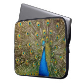 Pfauenmuster Pfauengeflecht Malerei Tier Ar Laptopschutzhülle (Vorderseite Links)