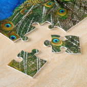 Pfauenmuster Pfauengeflecht Malerei Tier Ar Puzzle (Seite)